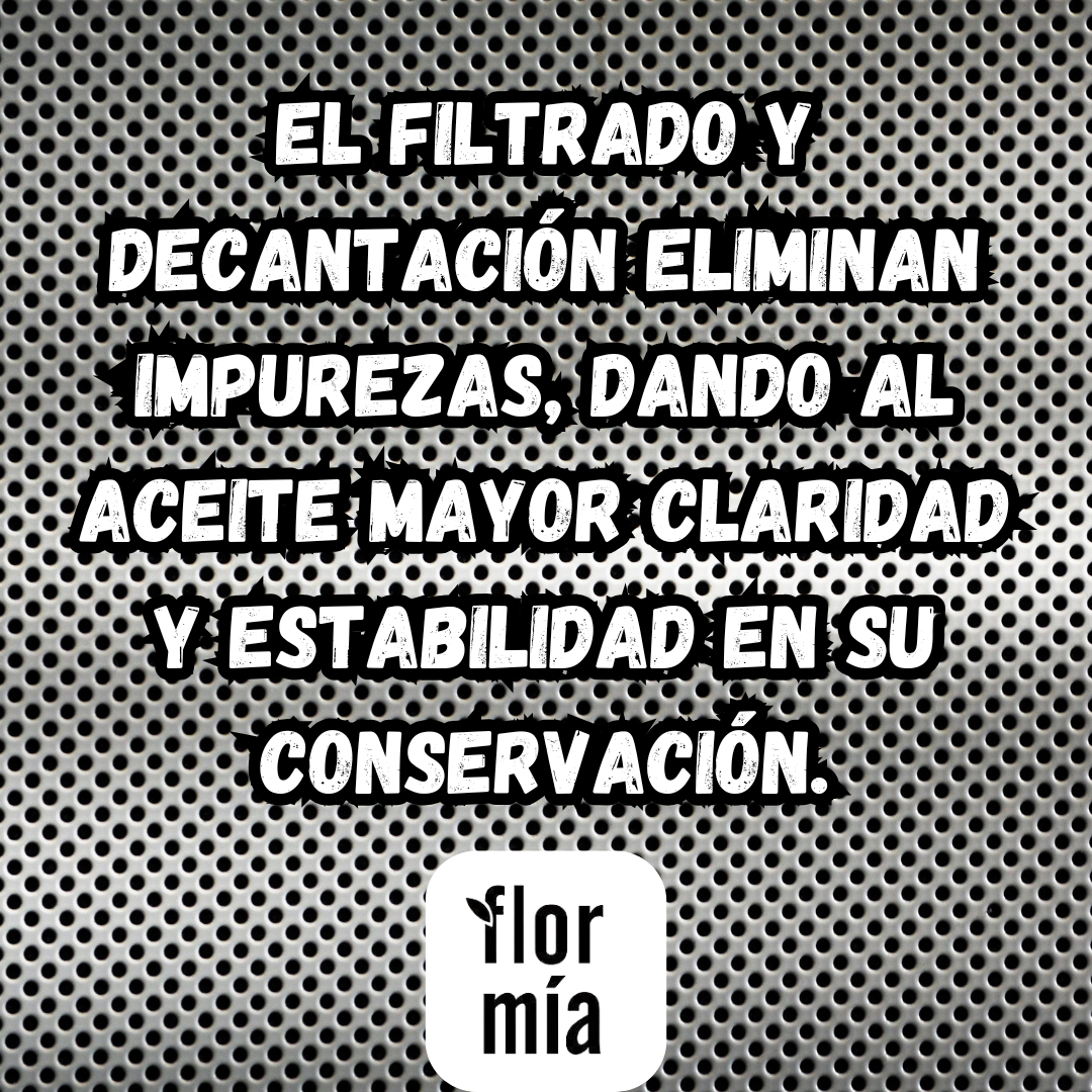 filtrado de aceite de oliva